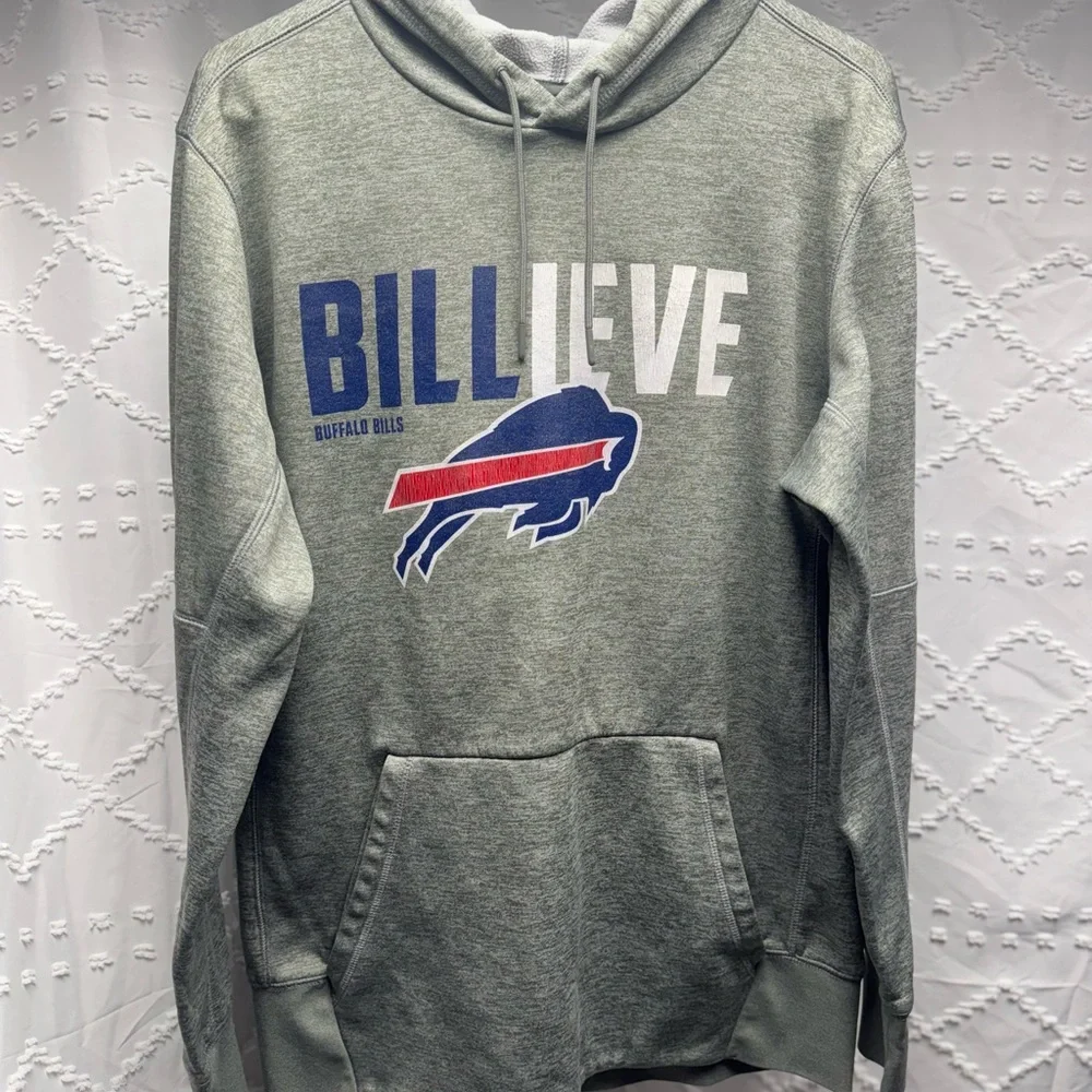 Nike Buffalo Bills Billieve Performance Dri-FIT Pullover Hoodie Mens Medium